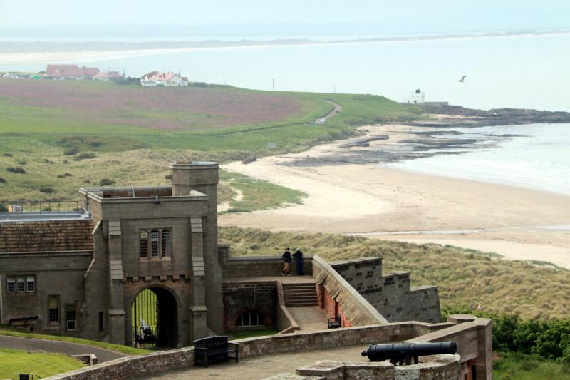 King of Castles: Bamburgh Castle dominates the beautiful coastline. Image by Steve Hare